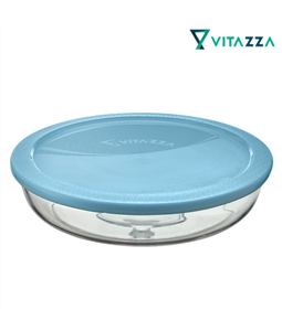 Assadeira de Vidro com Tampa 2.4 Litros Redonda Vitazza
