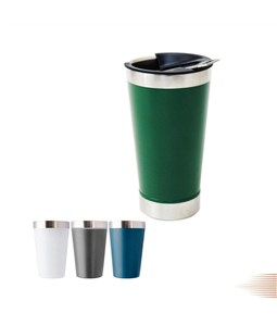 Copo Trmico INOX 470ML p/ Cerveja c/ Abridor Color C3B