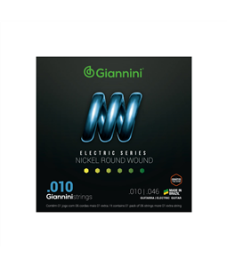 Encordoamento para Guitarra Giannini Nickel Round Wound GEEGST10