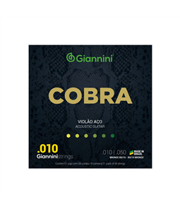 Encordoamento para Violo Ao 6 cordas Giannini Cobra Bronze 85/15