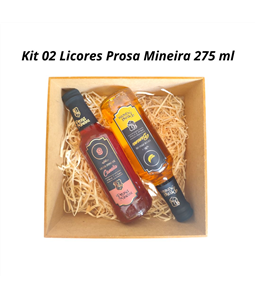 Kit 01 Licor Banana + 01 Licor Canela Prosa Mineira 275 ml