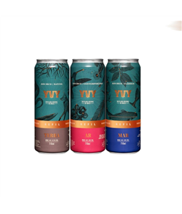 Kit Trilogia Gin YVY Lata 710 ML Mar - Terra - Ar
